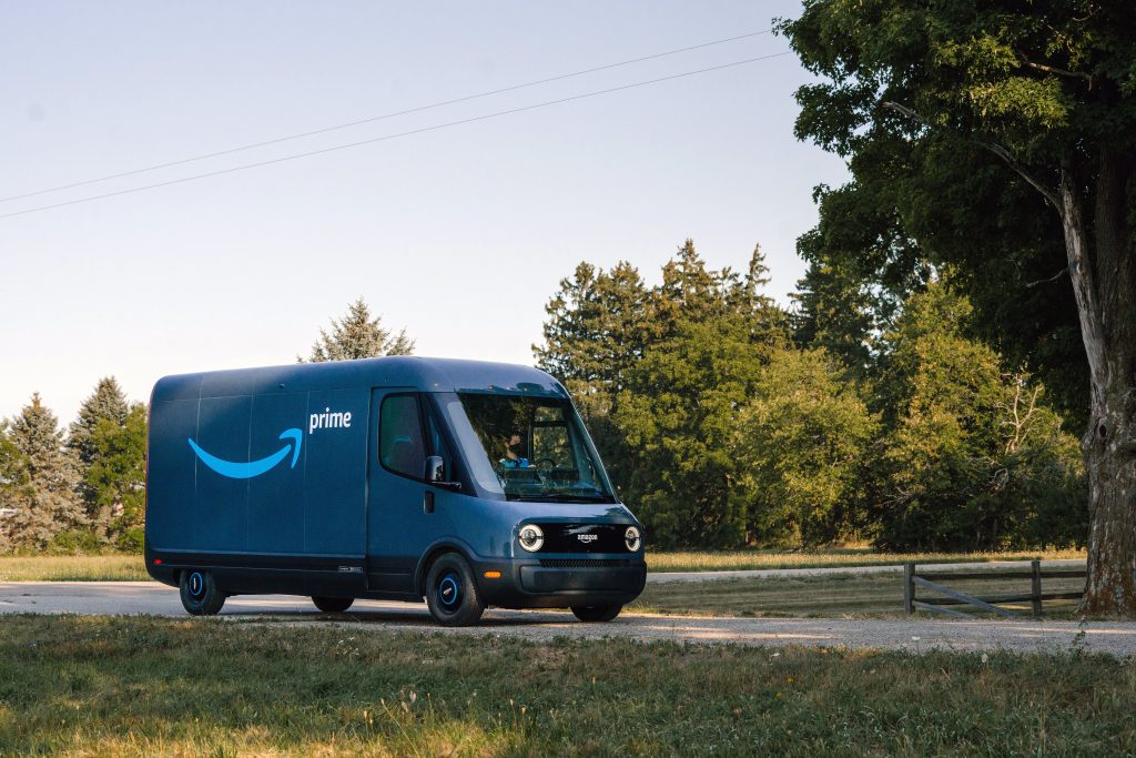 Amazon and Rivian unveil first custom electric delivery vehicle
