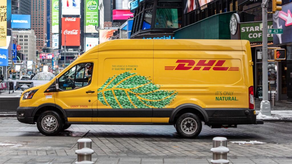 ford dhl electric van